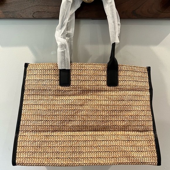 Walter Baker Delaney Tote Natural Woven with Leather Trim main image 2